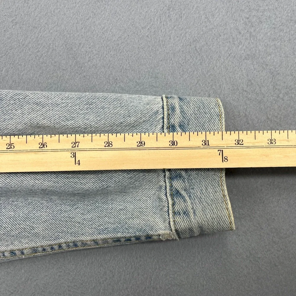 Levis Mens Light Wash Denim Trucker Jacket 70507-0311 Size M Blue Cotton Vtg USA - Picture 8 of 14